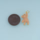18K Gold & Silver Filled Enamel Teddy Bear Charm, Cute Hanging Bear Pendant for Bracelet Necklace DIY Jewelry Making Supply