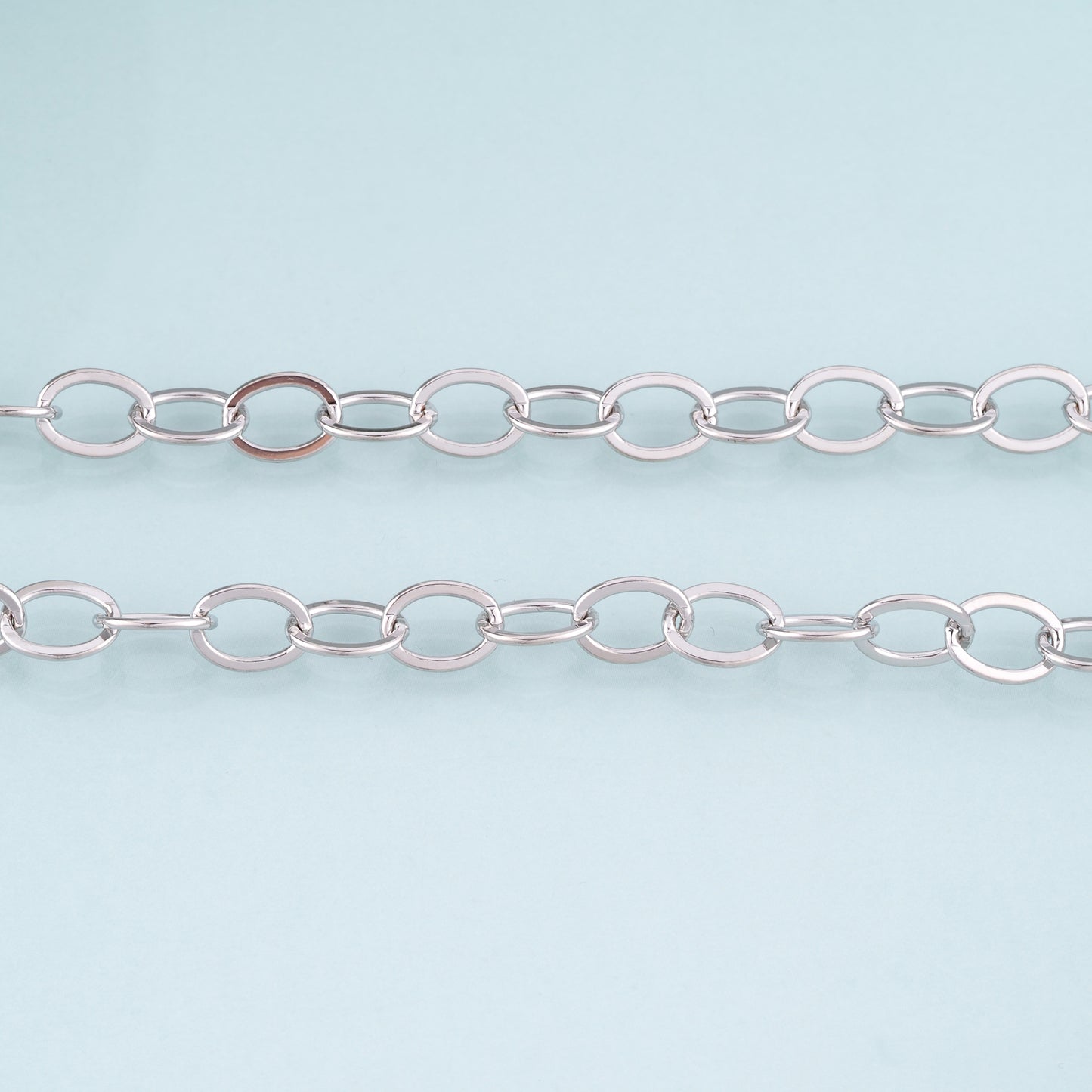 18K Gold Filled Oval Chain,Oval Chain Bracelet Necklace for DIY Jewelry Making Supply