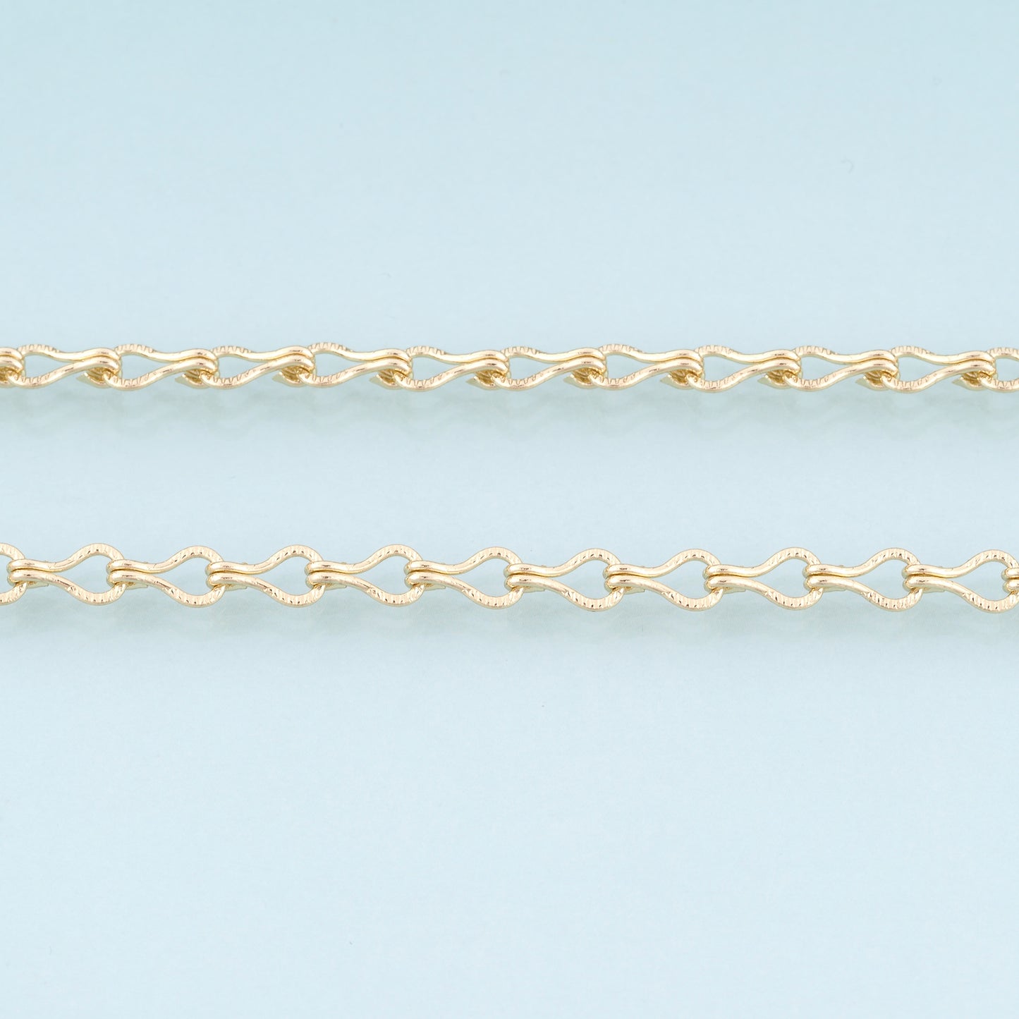 18K Gold Filled Geometry Chain,Geometry Chain Bracelet Necklace for DIY Jewelry Making Supply