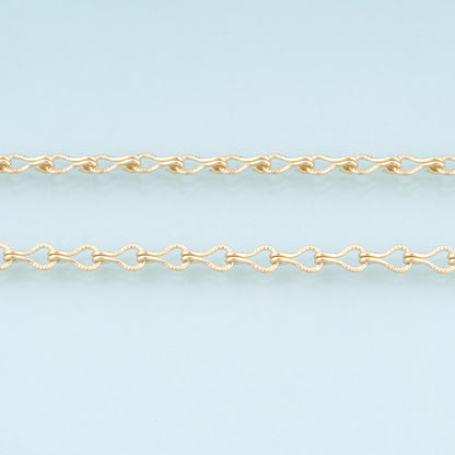 18K Gold Filled Geometry Chain,Geometry Chain Bracelet Necklace for DIY Jewelry Making Supply