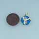 18K Gold & Silver Filled Enamel Bird Charm, Seagull Hexagon Pendant for DIY Bracelet Necklace Jewelry Making