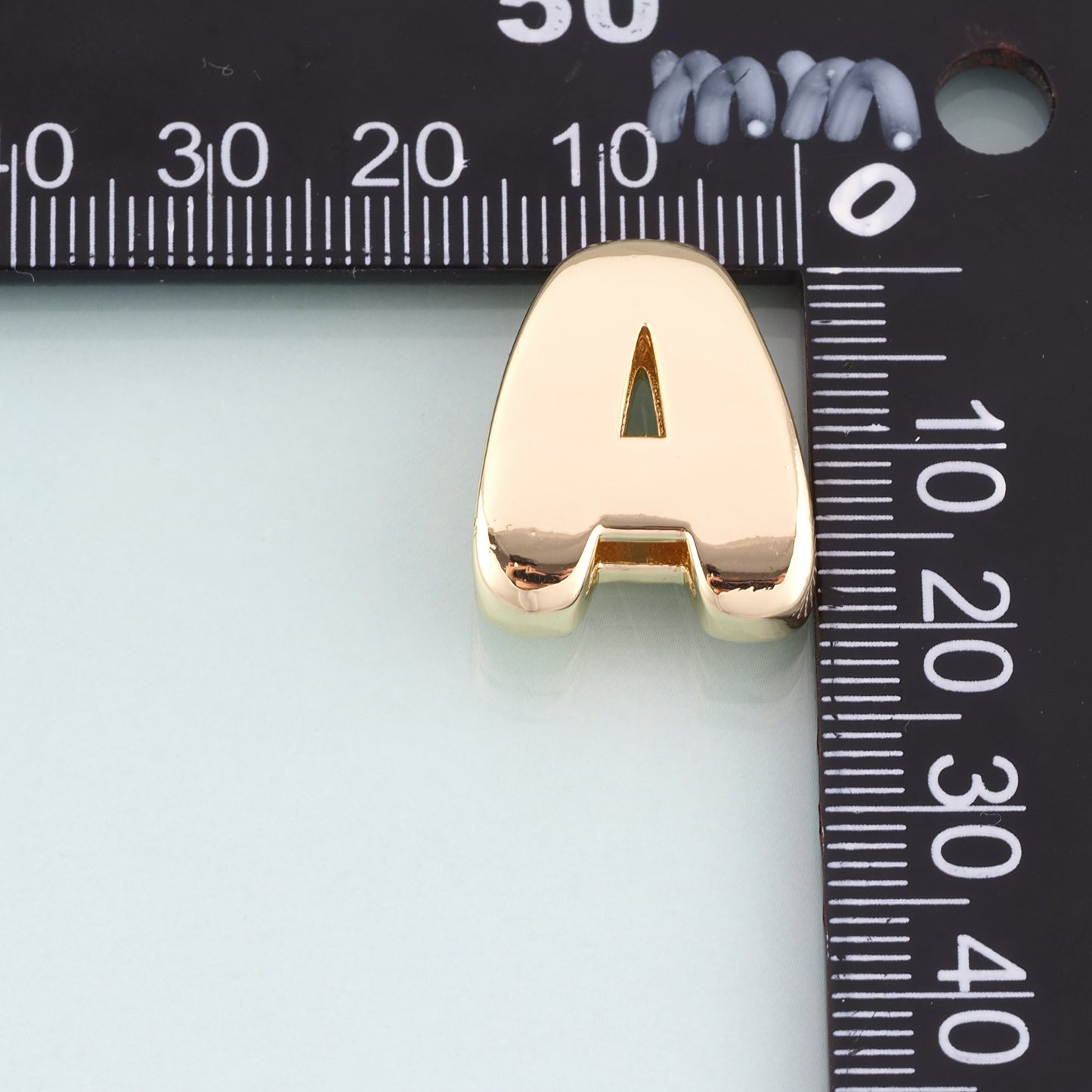 18K Gold Filled Letter Beads,Minimalist Letter Spacer Beads Bracelet Necklace for DIY Jewelry Making Supply