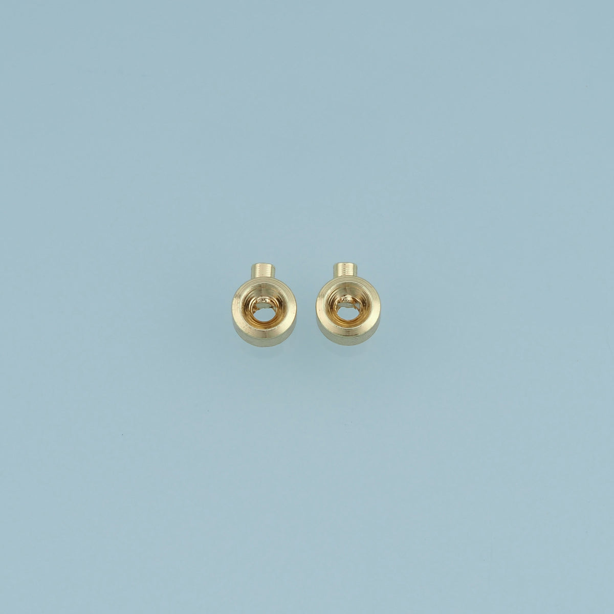 50 pcs 18K Gold Filled Crimp Bead, Round Tube Crimp End Cap for DIY Bracelet & Necklace Jewelry Making