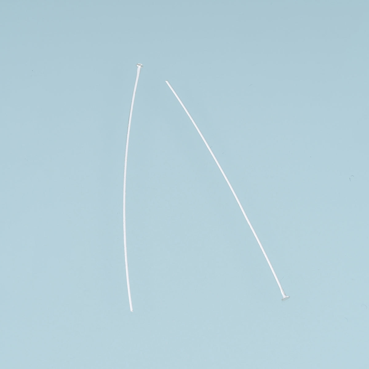 30 pcs 925 Sterling Silver Flat Head Headpin, Long Head Pin for DIY Beaded Bracelet & Necklace Jewelry Making