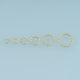100 pcs 18K Gold Filled Hammered Open Jump Rings, Textured Jump Rings for DIY Bracelet & Necklace Jewelry Making