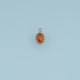Oval Crystal Pendant,14K Gold Colorful Beaded Edge Gemstone Charm DIY Charm for Necklace Bracelet Making