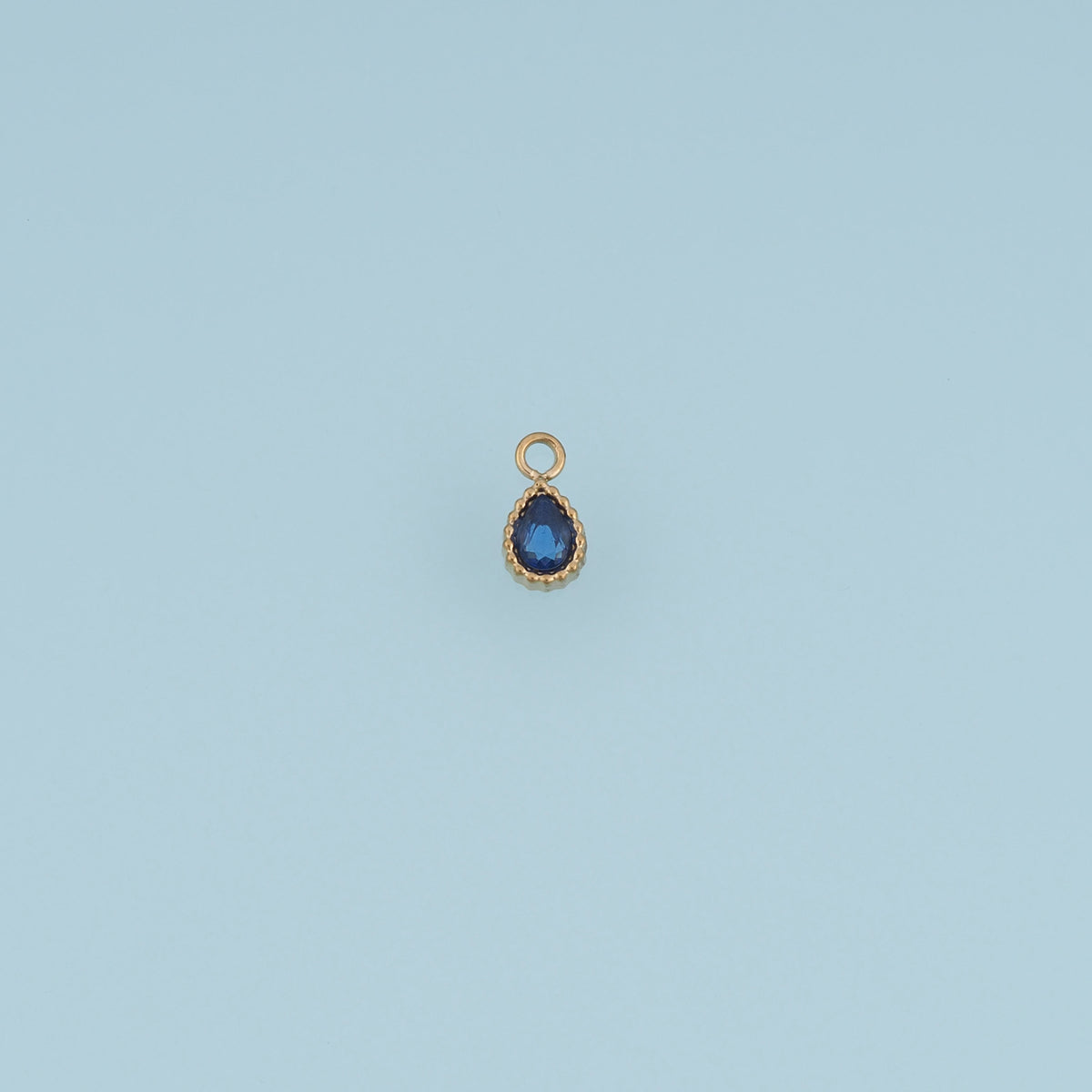 Teardrop Crystal Pendant,14K Gold Colorful Beaded Edge Gemstone Charm DIY Charm for Necklace Bracelet Making