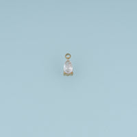 Teardrop Crystal Pendant,14K Gold Silver Colorful Faceted Charm DIY Charm for Necklace Bracelet Making