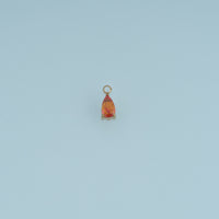 Teardrop Crystal Pendant,14K Gold Silver Colorful Faceted Charm DIY Charm for Necklace Bracelet Making