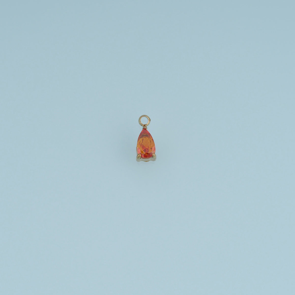 Teardrop Crystal Pendant,14K Gold Silver Colorful Faceted Charm DIY Charm for Necklace Bracelet Making