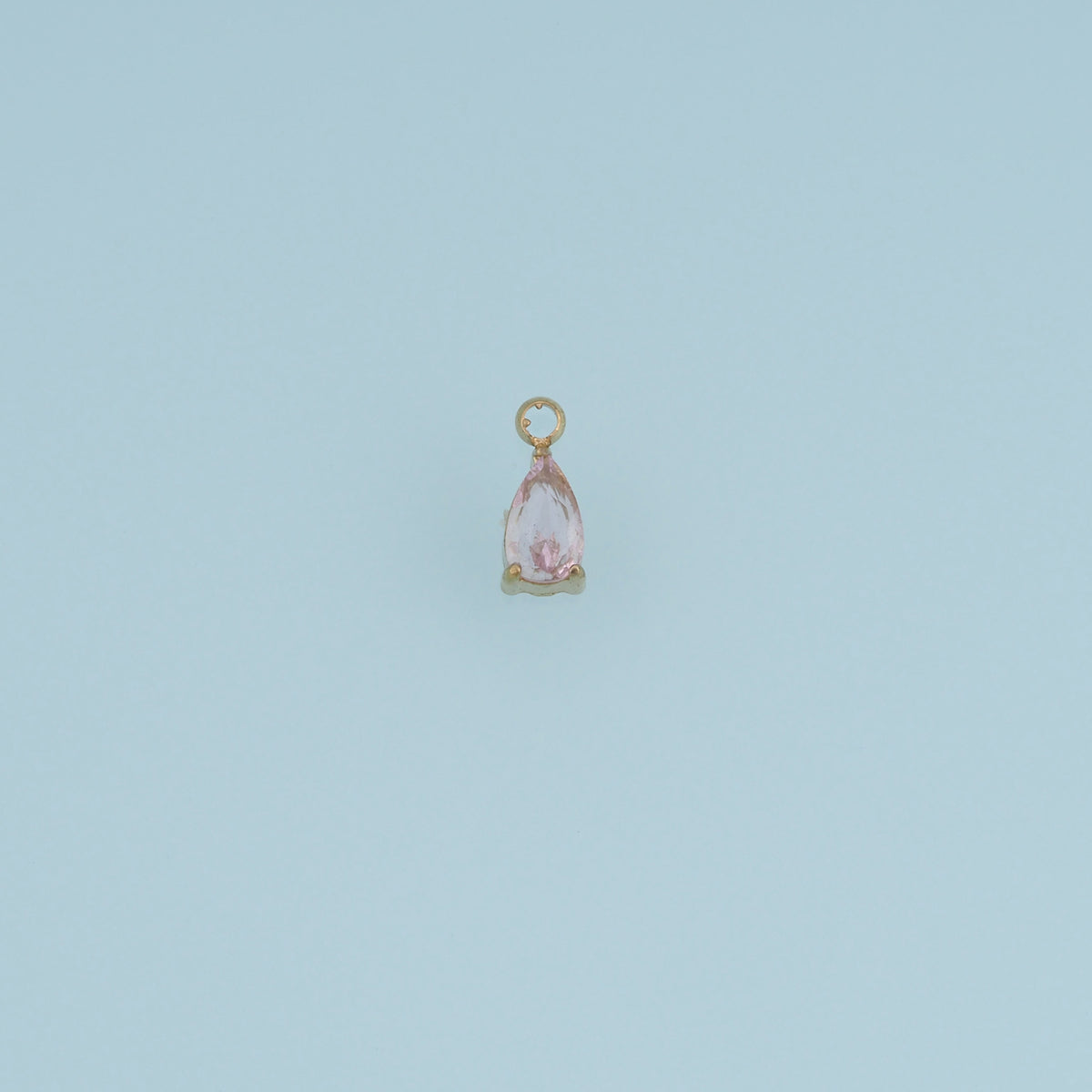 Teardrop Crystal Pendant,14K Gold Silver Colorful Faceted Charm DIY Charm for Necklace Bracelet Making