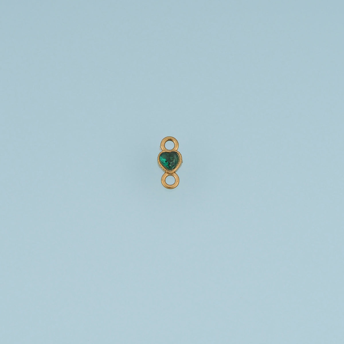 Heart Crystal Connector,14K Gold Silver Colorful Gemstone Charm DIY Charm for Necklace Bracelet Making