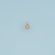 Round Crystal Pendant,14K Gold Colorful Beaded Edge Charm DIY Charm for Necklace Bracelet Making