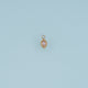 Oval Crystal Pendant,14K Gold Colorful Beaded Edge Charm DIY Charm for Necklace Bracelet Making