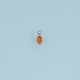 Oval Crystal Pendant,14K Gold Colorful Beaded Edge Charm DIY Charm for Necklace Bracelet Making