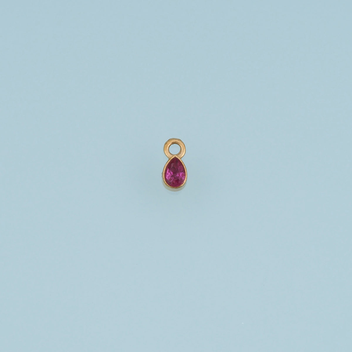 Teardrop Crystal Pendant,14K Gold Colorful Beaded Edge Gemstone Charm DIY Charm for Necklace Bracelet Making