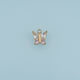 Butterfly Crystal Pendant,14K Gold Pink Clear Gemstone Charm DIY Charm for Necklace Bracelet Making