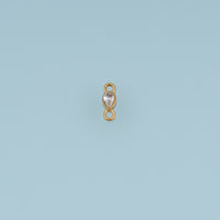 Teardrop Crystal Connector,14K Gold Silver Colorful Gemstone Charm DIY Charm for Necklace Bracelet Making