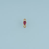 Teardrop Crystal Connector,14K Gold Silver Colorful Gemstone Charm DIY Charm for Necklace Bracelet Making