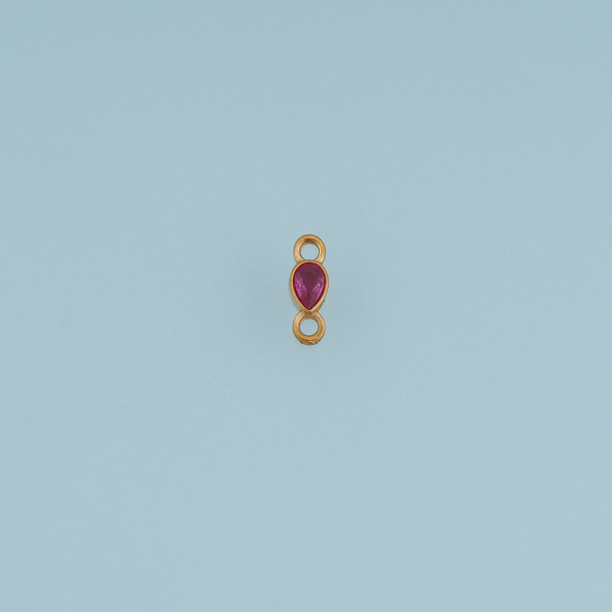 Teardrop Crystal Connector,14K Gold Silver Colorful Gemstone Charm DIY Charm for Necklace Bracelet Making