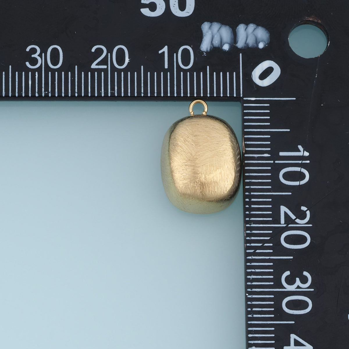 Brushed Oval Pendant,14K Gold Silver Matte Textured Metal Charm DIY Charm for Necklace Bracelet Making