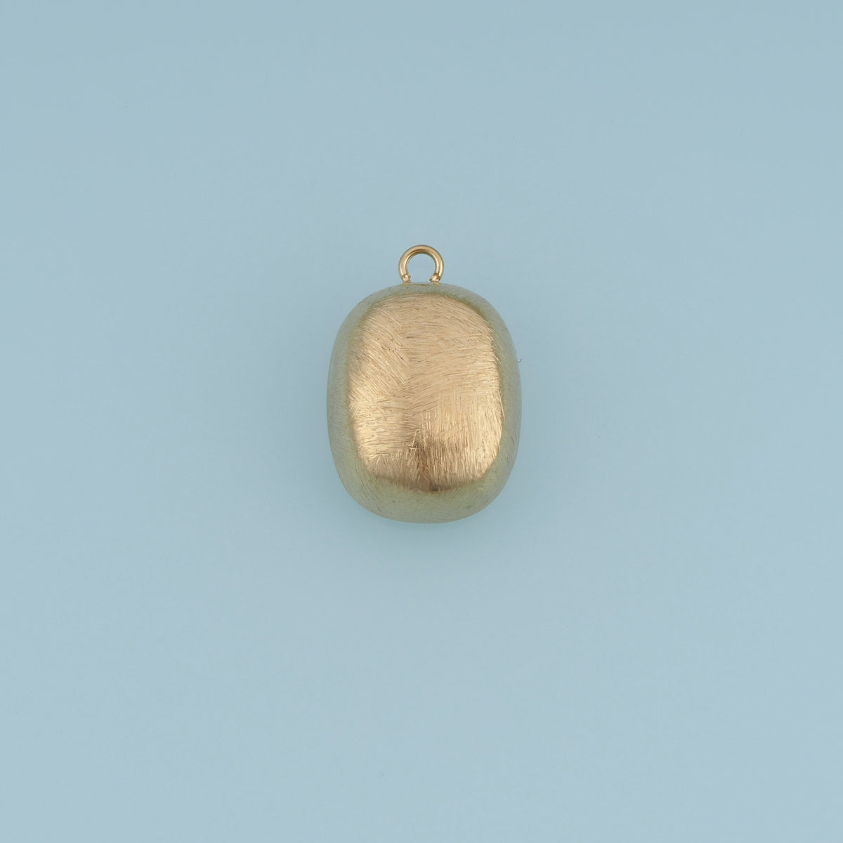 Brushed Oval Pendant,14K Gold Silver Matte Textured Metal Charm DIY Charm for Necklace Bracelet Making