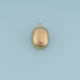 Brushed Oval Pendant,14K Gold Silver Matte Textured Metal Charm DIY Charm for Necklace Bracelet Making