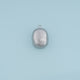 Brushed Oval Pendant,14K Gold Silver Matte Textured Metal Charm DIY Charm for Necklace Bracelet Making