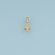 Dangling Star Pendant,14K Gold Dainty Crystal Star Charm DIY Charm for Necklace Bracelet Making