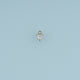 Heart Crystal Pendant,14K Gold Silver Blue Clear Gemstone Charm DIY Charm for Necklace Bracelet Making