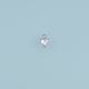 Heart Crystal Pendant,14K Gold Silver Blue Clear Gemstone Charm DIY Charm for Necklace Bracelet Making