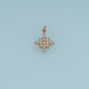 Crystal Star Pendant,14K Gold Sparkling Rhinestone Star Charm DIY Charm for Necklace Bracelet Making