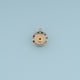 Round Rainbow Crystal Pendant,14K Gold Silver Colorful Rhinestone Charm DIY Charm for Necklace Bracelet Making