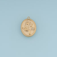 Celestial Sun Moon Hand Pendant,14K Gold Silver Vintage Crystal Charm DIY Charm for Necklace Bracelet Making