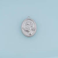 Celestial Sun Moon Hand Pendant,14K Gold Silver Vintage Crystal Charm DIY Charm for Necklace Bracelet Making