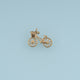 Bicycle Basket Pendant,14K Gold Silver Vintage Bike Charm DIY Charm for Necklace Bracelet Making