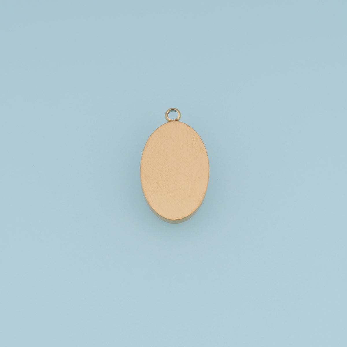 Oval Blank Pendant,14K Gold Minimalist Flat Tag Charm DIY Charm for Necklace Bracelet Making