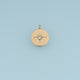 North Star Coin Pendant,14K Gold Dainty Crystal Star Charm DIY Charm for Necklace Bracelet Making