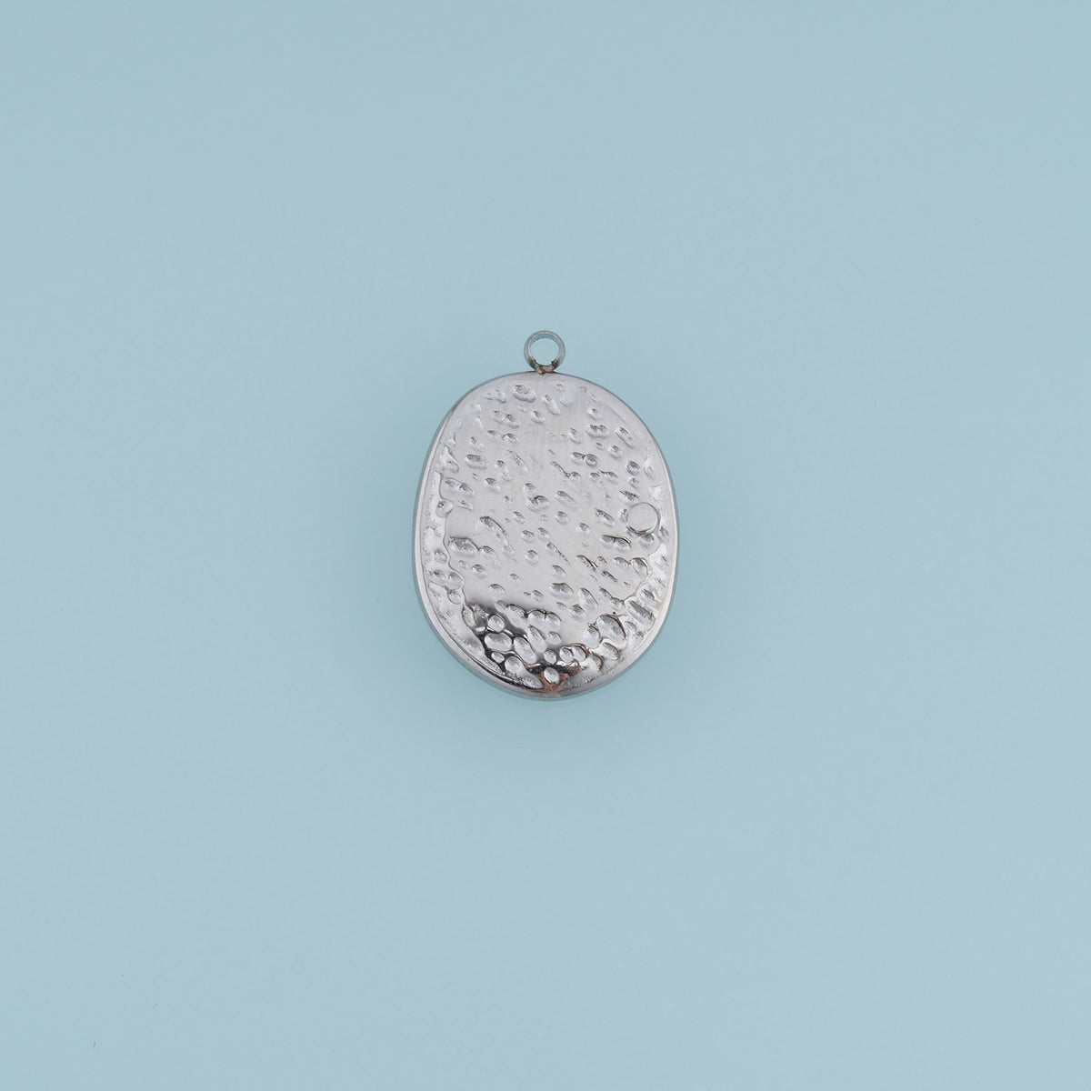 Oval Hammered Metal Pendant,14K Gold Silver Vintage Textured Coin Charm DIY Charm for Necklace Bracelet Making