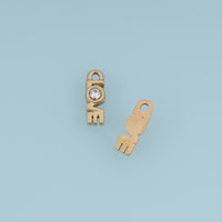 LOVE Letter Crystal Pendant,14K Gold Silver Dainty Love Charm DIY Charm for Necklace Bracelet Making