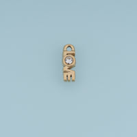 LOVE Letter Crystal Pendant,14K Gold Silver Dainty Love Charm DIY Charm for Necklace Bracelet Making