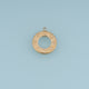 LOVE Letter Circle Pendant,14K Gold Hollow Round Charm DIY Charm for Necklace Bracelet Making