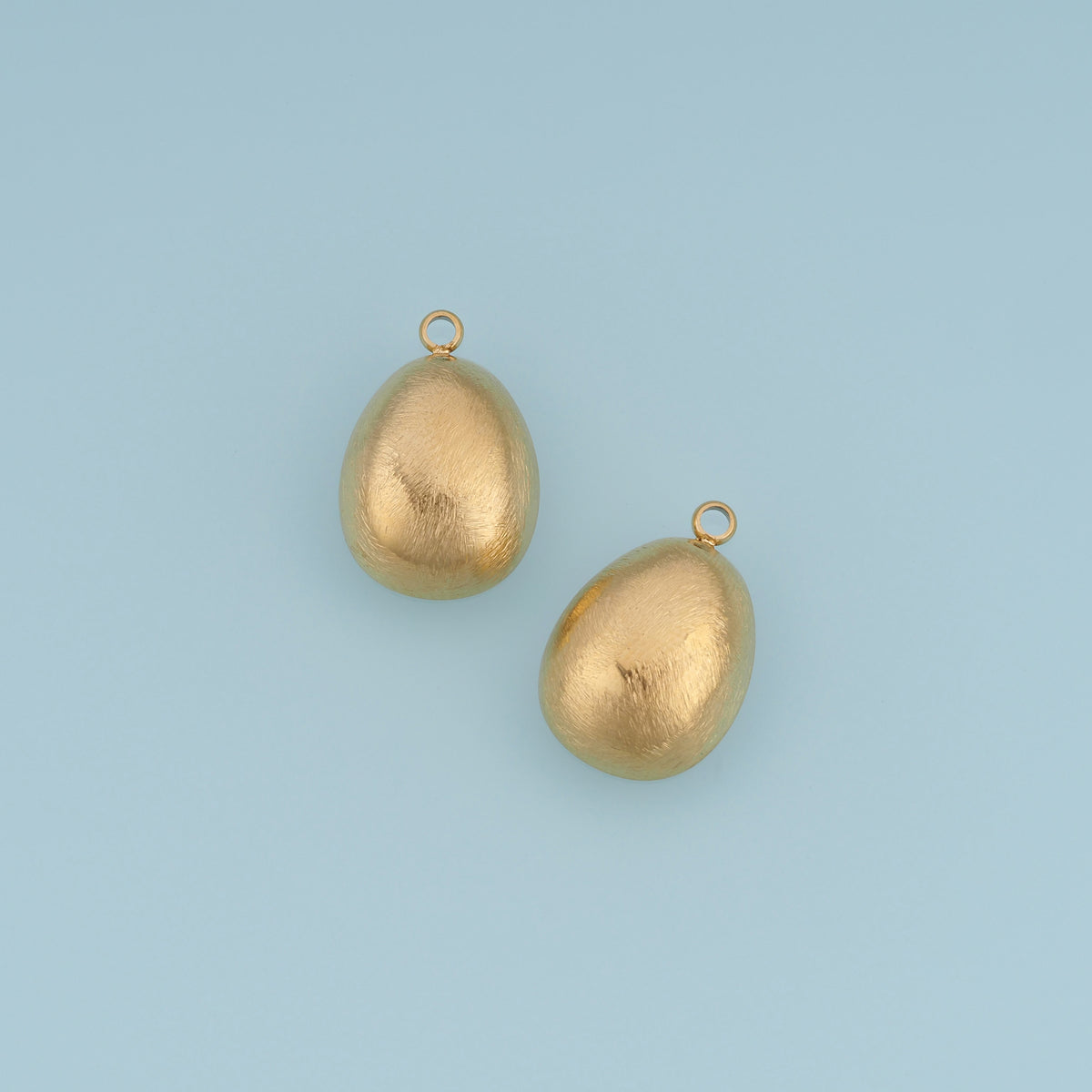 Puffy Teardrop Pendant,14K Gold Brushed Textured Drop Charm DIY Charm for Necklace Bracelet Making