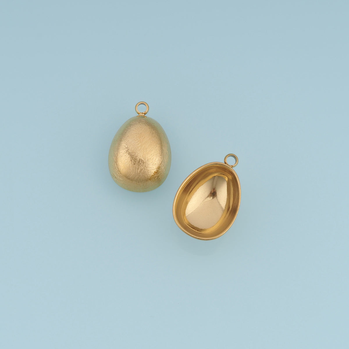 Puffy Teardrop Pendant,14K Gold Brushed Textured Drop Charm DIY Charm for Necklace Bracelet Making