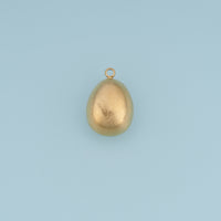 Puffy Teardrop Pendant,14K Gold Brushed Textured Drop Charm DIY Charm for Necklace Bracelet Making
