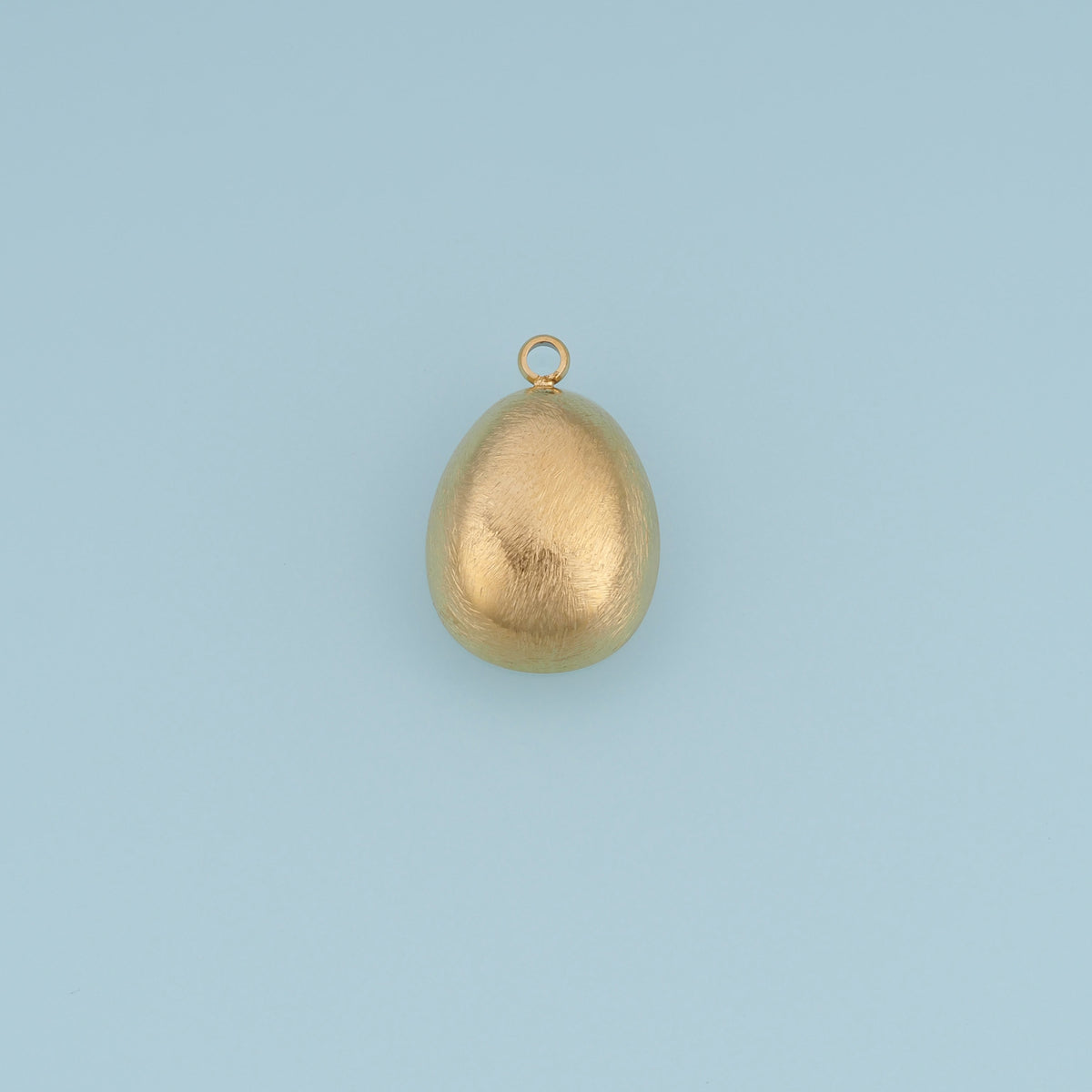Puffy Teardrop Pendant,14K Gold Brushed Textured Drop Charm DIY Charm for Necklace Bracelet Making