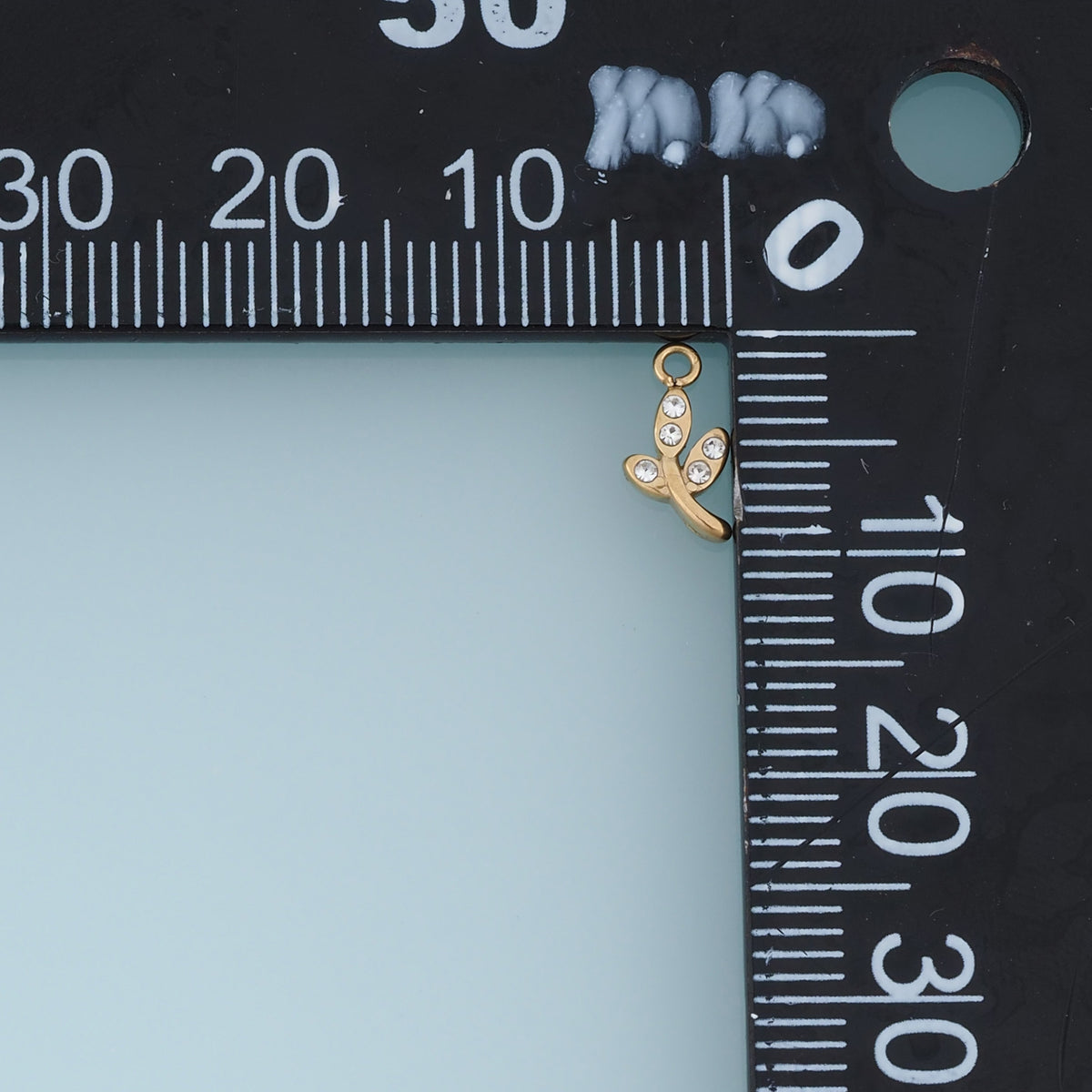 Crystal Leaf Branch Pendant,14K Gold Dainty Botanical Charm DIY Charm for Necklace Bracelet Making
