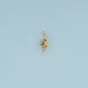 Wheat Ear Crystal Pendant,14K Gold Dainty Wheat Stalk Charm DIY Charm for Necklace Bracelet Making