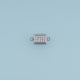 Rectangle Crystal Connector,14K Gold Silver Sparkling Rhinestone Charm DIY Charm for Necklace Bracelet Making