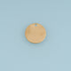 Round Blank Disc Pendant,14K Gold Brushed Textured Coin Charm DIY Charm for Necklace Bracelet Making